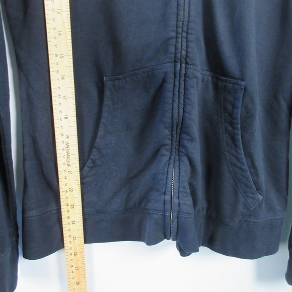 American Giant Full Zip Hoodie Women M Blue Cotton Blend Athletic Lounge 554 - Picture 10 of 11